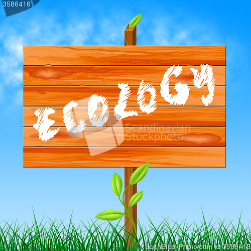 Image of Eco Ecology Represents Earth Friendly And Conservation