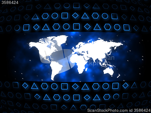 Image of Shapes World Shows Backgrounds Educating And Education