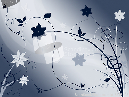 Image of Elegant Floral Background Shows Delicate Blooming Or Spring\r