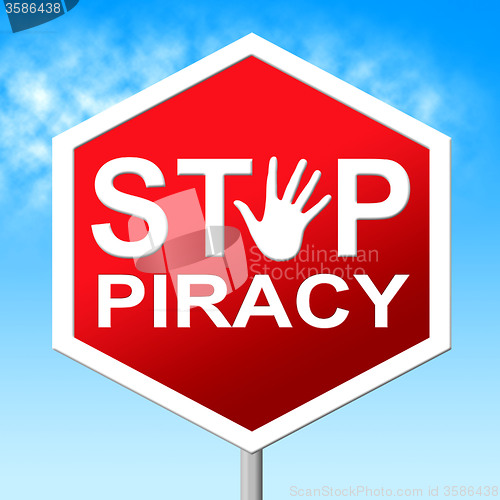 Image of Piracy Stop Means Copy Right And Caution