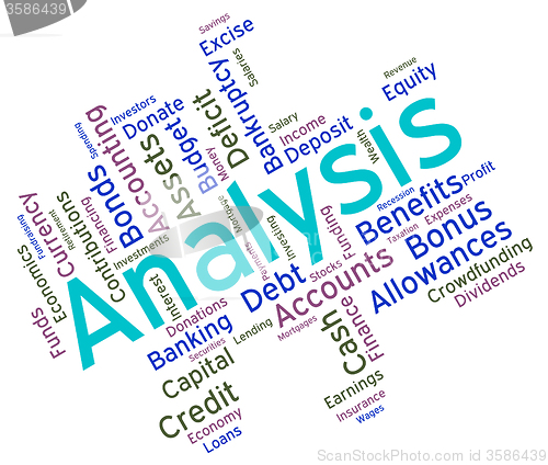 Image of Analysis Word Shows Data Analytics And Analyse