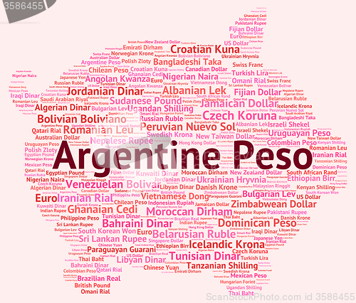 Image of Argentine Peso Shows Worldwide Trading And Argentina