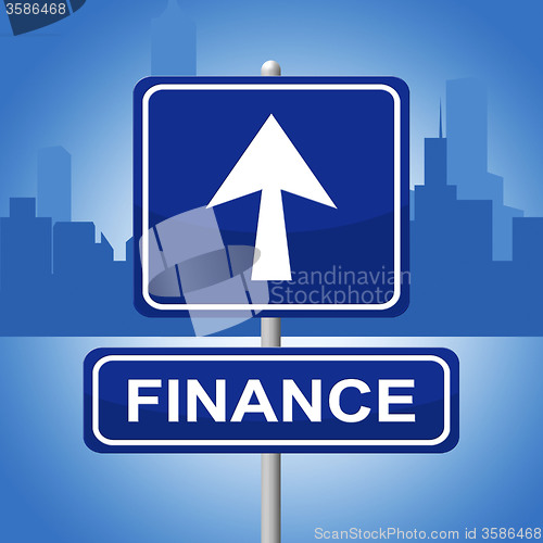 Image of Finance Sign Represents Trading Investment And Arrows