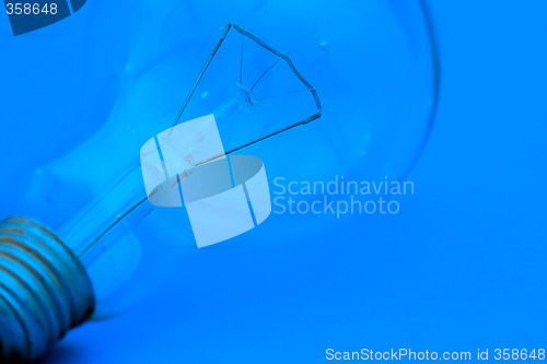 Image of Background with lit lightbulb