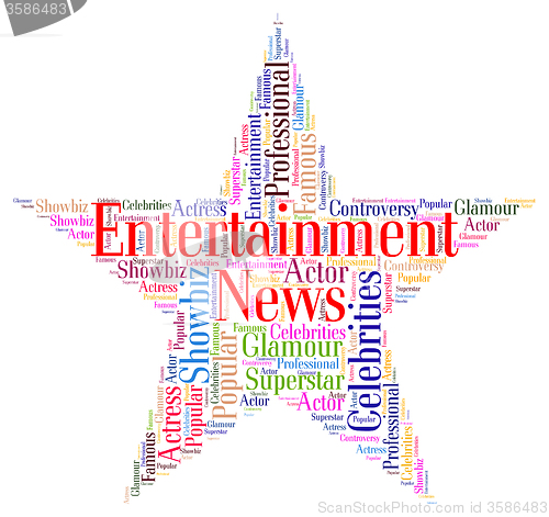 Image of Entertainment News Represents Journalism Performance And Enterta