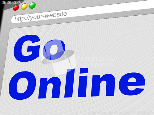 Image of Go Online Page Shows Start Web And Internet