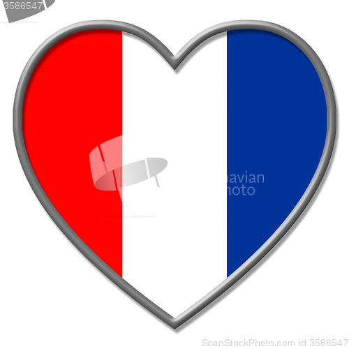 Image of Heart Netherlands Indicates Valentine Day And Europe