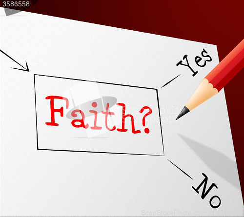 Image of Faith Choice Shows Worship Alternative And Believing