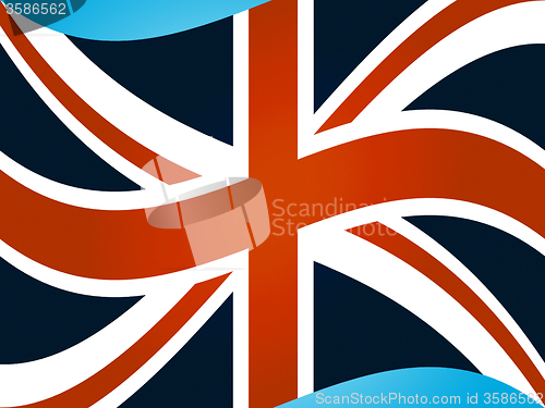 Image of Union Jack Shows Great Britain And Flag