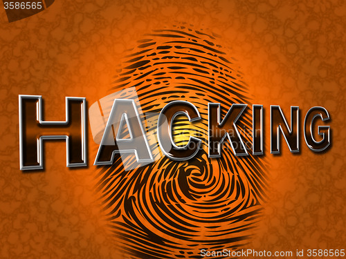 Image of Internet Hacking Represents World Wide Web And Attack