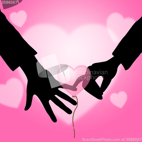 Image of Holding Hands Represents Find Love And Affection