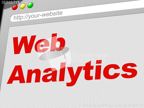 Image of Web Analytics Represents Report Online And Collection