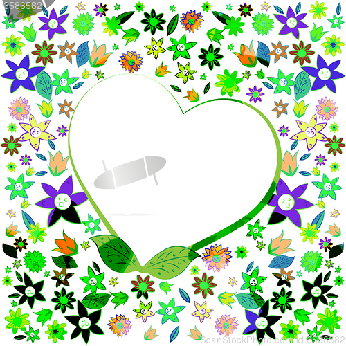 Image of Copyspace Heart Shows Lovers Blank And Affection