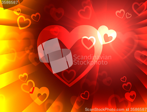Image of Hearts Background Means Valentines Wallpaper Or Romanticism\r