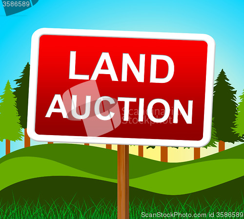 Image of Land Auction Represents Building Plot And Auctioning