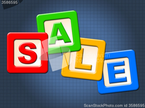 Image of Sale Kids Blocks Indicates Youths Youngsters And Youth