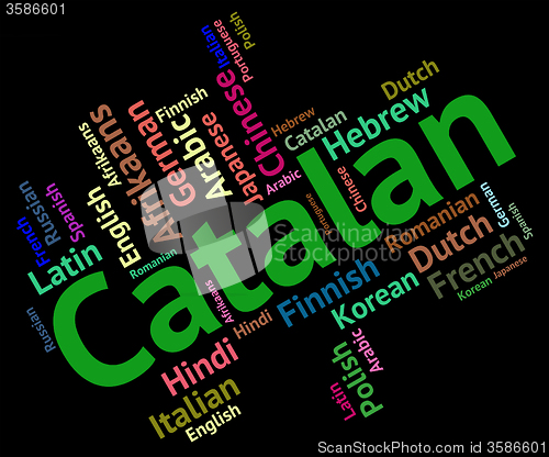 Image of Catalan Language Indicates Lingo Vocabulary And Foreign