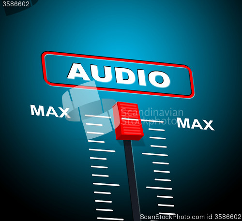 Image of Music Audio Represents Sound Track And Technology