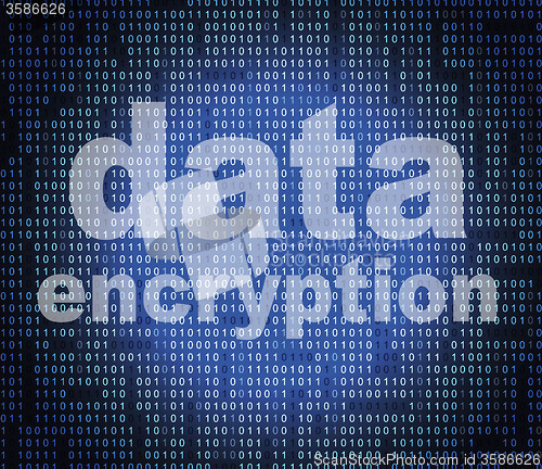 Image of Data Encryption Represents Cryptography Protect And Login