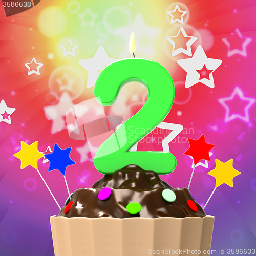 Image of Two Second Indicates Birthday Party And 2