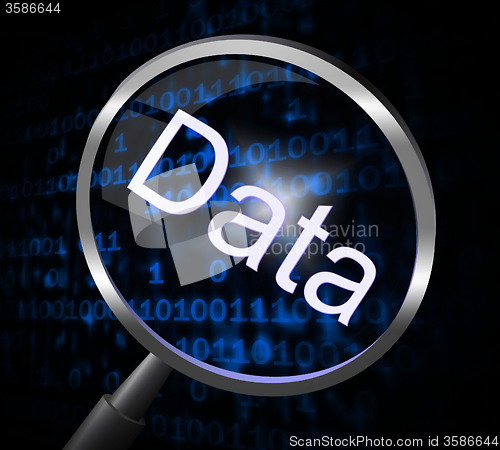 Image of Magnifier Data Represents Searches Research And Magnification