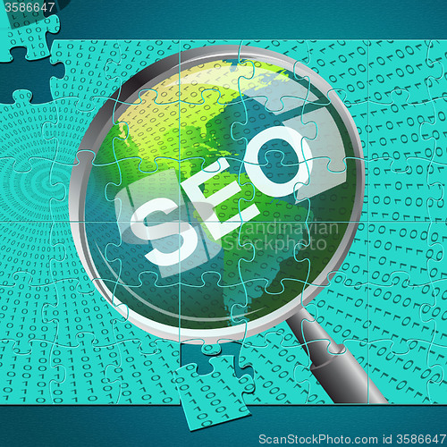 Image of Seo Magnifier Shows Websites Magnifying And Website