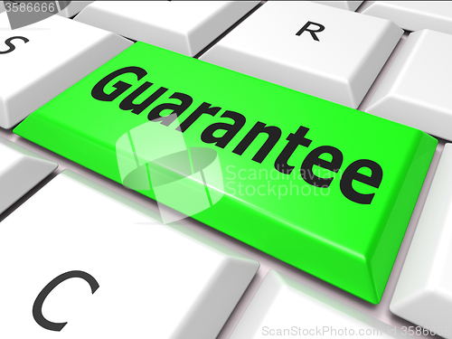 Image of Online Guarantee Represents World Wide Web And Searching