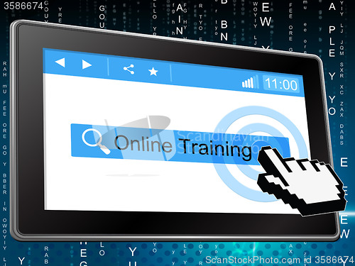 Image of Online Training Shows World Wide Web And Www