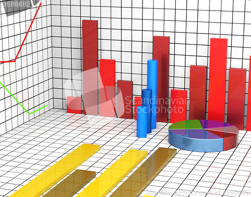 Image of Graph Report Shows Statistic Statistics And Infochart