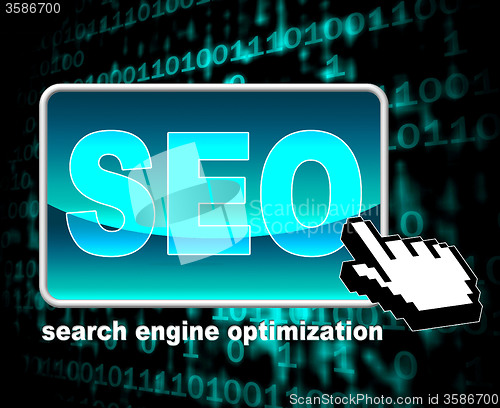 Image of Online Seo Represents World Wide Web And Optimization
