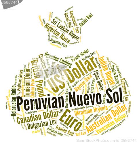 Image of Peruvian Nuevo Sol Shows Foreign Exchange And Coin