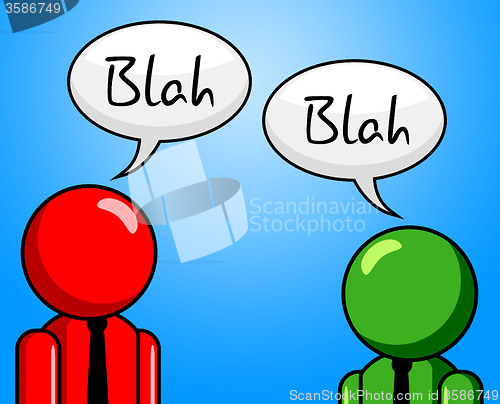 Image of Blah Conversation Represents Chit Chat And Confab