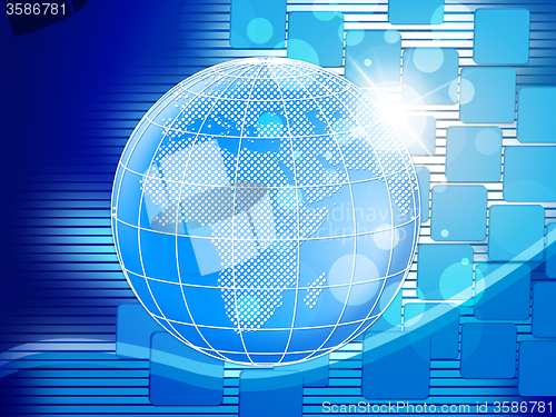 Image of Copyspace Globe Means Design Globally And Template