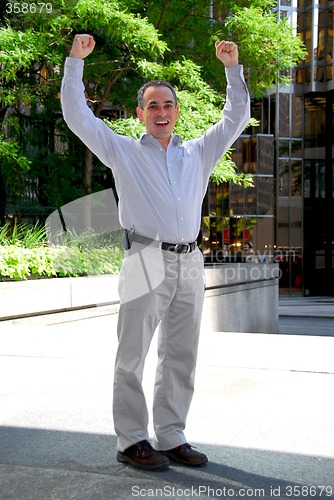 Image of Businessman truimph