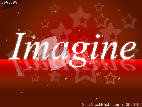 Image of Imagine Thoughts Shows Thoughtful Creative And Imagined