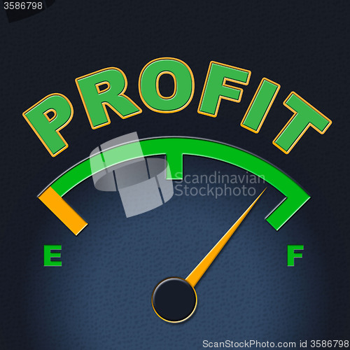 Image of Profit Gauge Indicates Measure Indicator And Earn