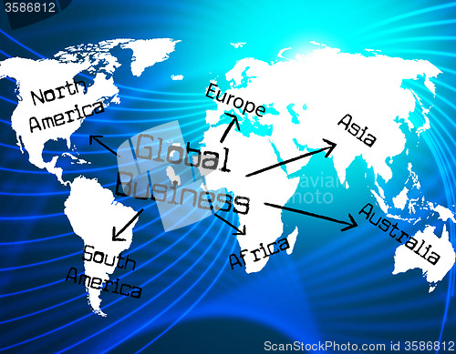 Image of Global Business Represents Commerce Biz And Trade