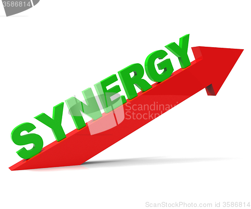 Image of Increase Synergy Indicates Working Together And Collaborate