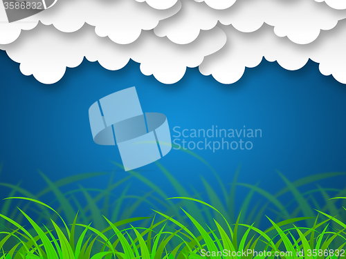 Image of Cloudy Sky Background Shows Stormy Climate Or Scenery\r