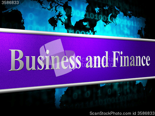 Image of Finance Business Shows Investment Company And Financial