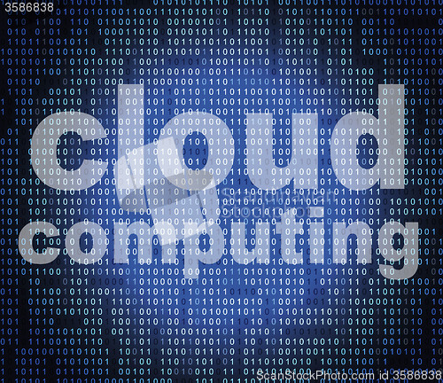 Image of Cloud Computing Shows Information Technology And Communication