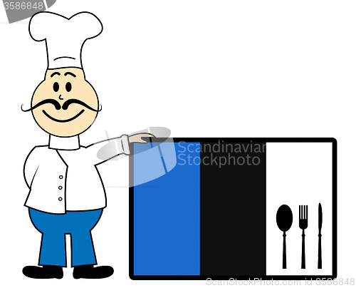 Image of Chef Estonia Indicates Cooking In Kitchen And Chefs