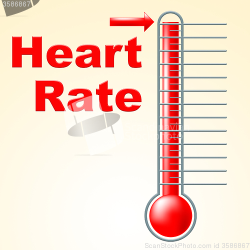 Image of Heart Pulse Shows Degree Healthy And Heartbeat