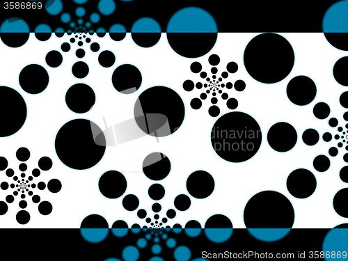 Image of Dots Background Shows Little And Large Circular Shapes\r