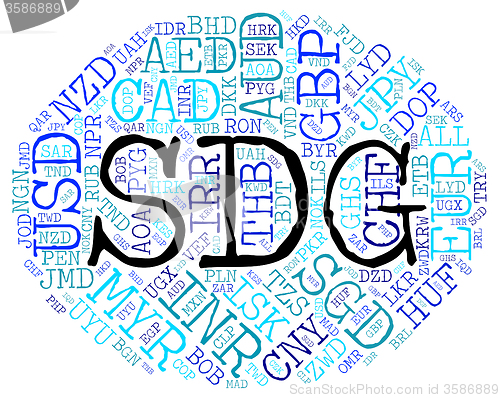 Image of Sdg Currency Shows Exchange Rate And Broker