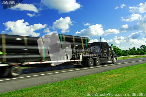 Image of Truck move road