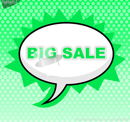 Image of Big Sale Indicates Cheap Offer And Reduction