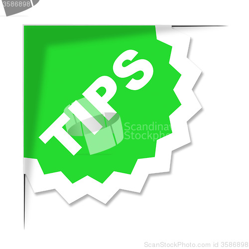 Image of Tips Label Represents Ideas Help And Idea