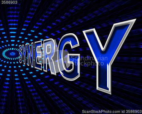 Image of Synergy Energy Means Power Source And Collaborate