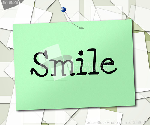 Image of Smile Sign Indicates Signboard Emotions And Advertisement
